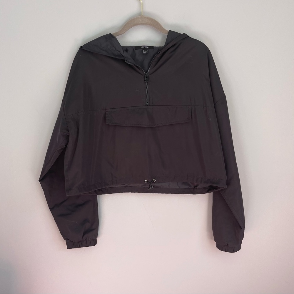 Forever 21 Black Half Zip
